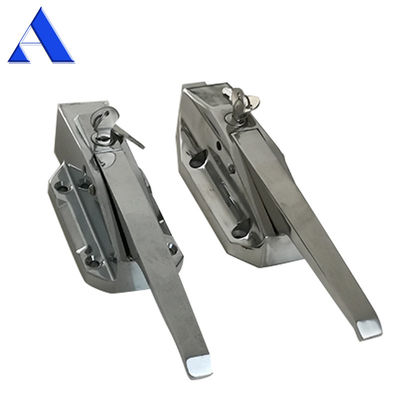 Cerradura de puerta de la habitación fría de acero inoxidable pulido para una fácil instalación en el remolque de contenedores de transporte