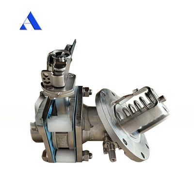 Repuestos para contenedores de tanques ISO 3 pulgadas 45 grados Descarga de fondo y válvula de muestra con manómetro de presión 1.4'' BSP 0-40 bar