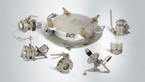 Contenedores de transporte de tanques ISO piezas de repuesto y accesorios 500 mm Conjunto de membrana de perfil bajo con válvula de entrada de aire de 1,5'' BSP