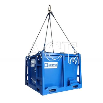 Tipo de ojo de elevación ojo plano DNV 2.7-1 cable de acero inoxidable estándar cuerda de alambre Sling 4 o 5 patas para contenedores en alta mar naranja
