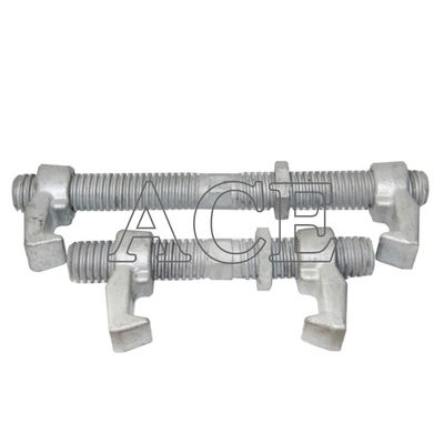 Acero forjado 260mm 380mm Cerraduras de torsión de llave de doble sujeción ISO Puente de contenedores de envío Equipo de llave de contenedores