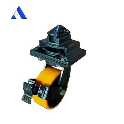 3 toneladas de carga pesada Caster ISO Contenedor de envío marítimo Ruedas giratorias dentro de tiendas de materiales de construcción y casters de placas