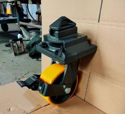 3 toneladas de carga pesada Caster ISO Contenedor de envío marítimo Ruedas giratorias dentro de tiendas de materiales de construcción y casters de placas