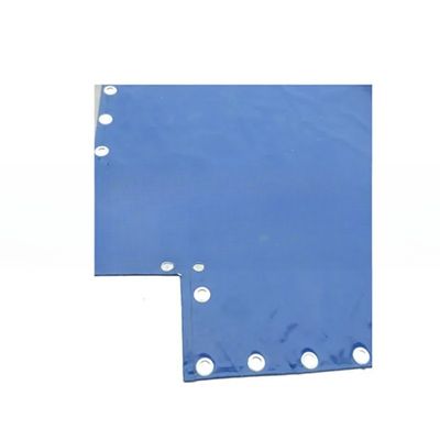 650 g/m2 cubierta de lonas recubiertas de densidad para tamaño personalizado 20ft 40ft contenedores de tapa abierta en patrón recubierto