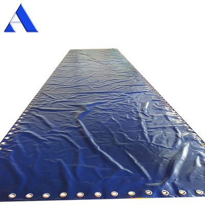 650 g/m2 cubierta de lonas recubiertas de densidad para tamaño personalizado 20ft 40ft contenedores de tapa abierta en patrón recubierto