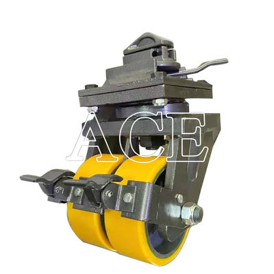 Rodillas de neumáticos de caucho moldeados de carga pesada resistentes y duraderas para contenedores de transporte H x L 550 X 500MM
