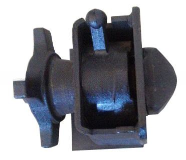 Materiales de fundición acero tipo tornillo de bloqueo giratorio contenedor remolque chasis contenedor de bloqueo giratorio cama plana rojo/negro