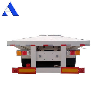 Cerraduras giratorias 4 conjuntos/12 conjuntos 3 ejes Contenedor de transporte de acero pesado Contenedor de caja plana Semi remolques para el transporte