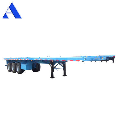 Cerraduras giratorias 4 conjuntos/12 conjuntos 3 ejes Contenedor de transporte de acero pesado Contenedor de caja plana Semi remolques para el transporte