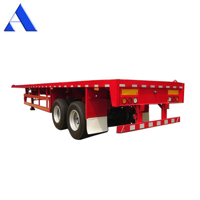 Cerraduras giratorias 4 conjuntos/12 conjuntos 3 ejes Contenedor de transporte de acero pesado Contenedor de caja plana Semi remolques para el transporte
