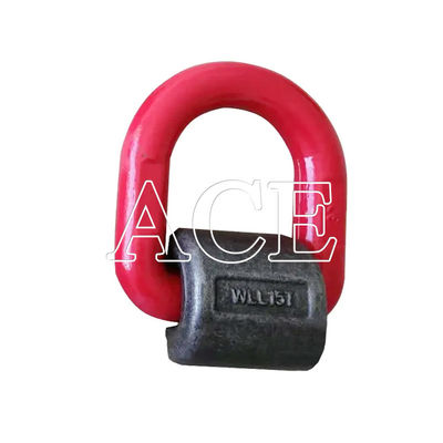 Cerraduras de remolque Contenedor materiales de fijación 1.2T 2T 5.3T 8T 15T Anillo D de metal con abrazadera soldada