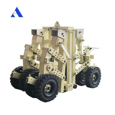 15 toneladas de ruedas de PU grises Contenedor de transporte de equipos de elevación Sistema Jacks de elevación para un transporte fácil