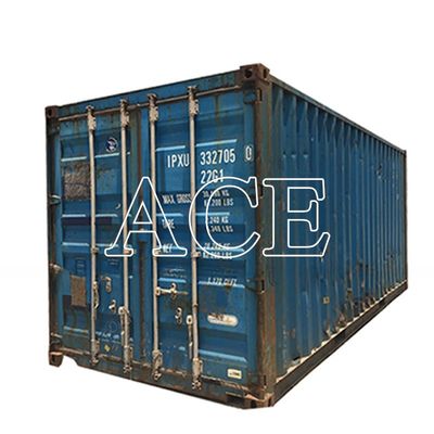 Carga de stock china digno 20 pies contenedores de envío usados dimensiones internas 5.899 x 2.352 x 2.393M 10 años alrededor