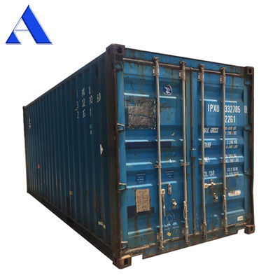 Carga de stock china digno 20 pies contenedores de envío usados dimensiones internas 5.899 x 2.352 x 2.393M 10 años alrededor