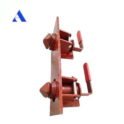 Semi-remolque doble contenedor remolque twistlock twist lock delantero pin lock partes del remolque rojo y negro