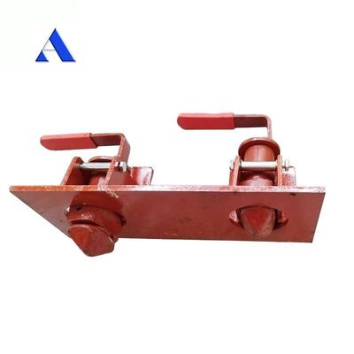 Semi-remolque doble contenedor remolque twistlock twist lock delantero pin lock partes del remolque rojo y negro