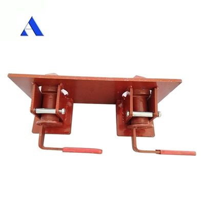 Semi-remolque doble contenedor remolque twistlock twist lock delantero pin lock partes del remolque rojo y negro