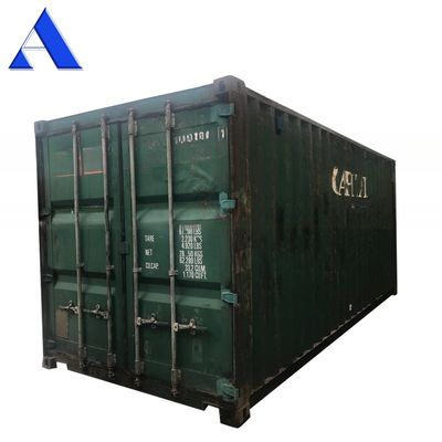 Carga de stock china digno 20 pies contenedores de envío usados dimensiones internas 5.899 x 2.352 x 2.393M 10 años alrededor
