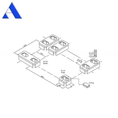 Ace Professional Supply Casting Steel Double Container Socket de base elevada para contenedores de envío certificados por DNV GL