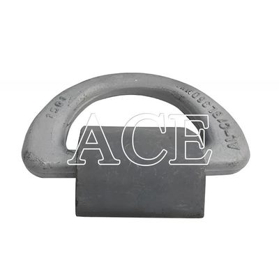 DNV GL certificado galvanizado de carga pesada de 50 toneladas Contenedor de lanzamiento anillo D forjado con abrazadera M.B.L 500KN