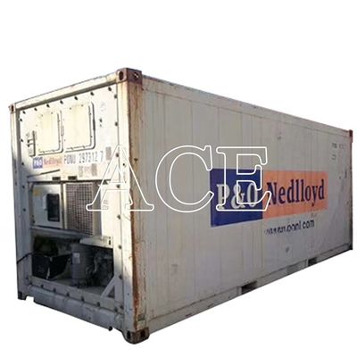 20 pies congelador refrigerado de segunda mano menos 18 grados contenedor Reefer en Dubai Puerta de apertura 2290 x 2246 MM Edad 2004-2008