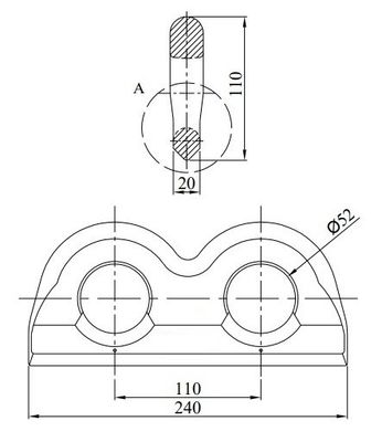 Dimensiones exteriores l x W x H mm 6058 x 2438 x 2591 mm DNV GL Certificado Placa de ojos de pestaña de contenedor único y doble