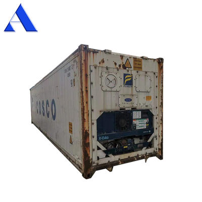 Contenedores refrigeradores usados de segunda mano de 40 pies Contenedores usados de 40 pies con suelo en forma de T