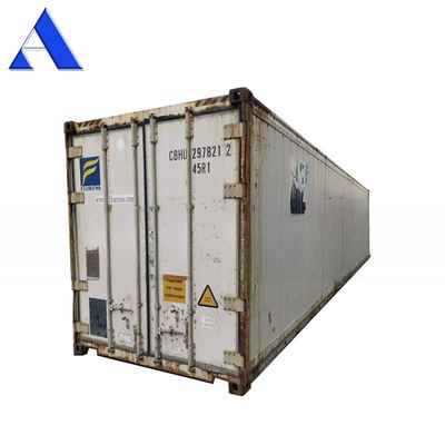 Contenedores refrigeradores usados de segunda mano de 40 pies Contenedores usados de 40 pies con suelo en forma de T