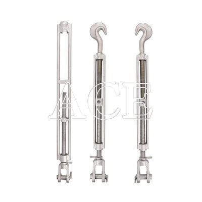 12.9-22.6KGS Galvanizado en caliente DNV GL Certificado Contenedor Marino Equipo de Lashing Lashing Turnbuckle con gancho
