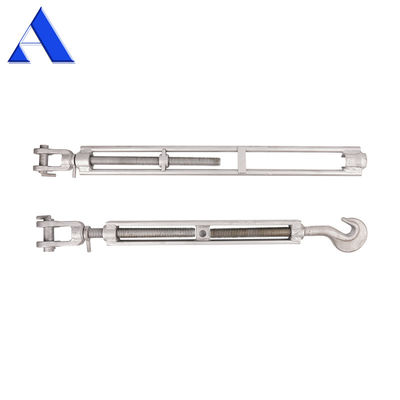 12.9-22.6KGS Galvanizado en caliente DNV GL Certificado Contenedor Marino Equipo de Lashing Lashing Turnbuckle con gancho