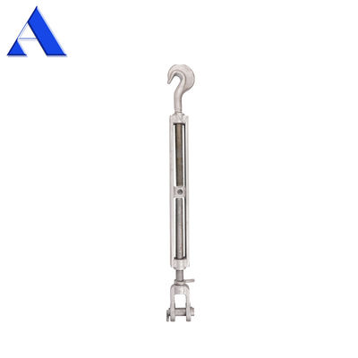 12.9-22.6KGS Galvanizado en caliente DNV GL Certificado Contenedor Marino Equipo de Lashing Lashing Turnbuckle con gancho