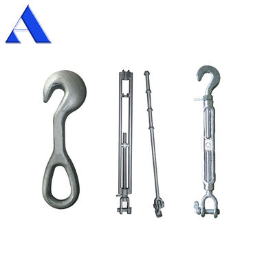 12.9-22.6KGS Galvanizado en caliente DNV GL Certificado Contenedor Marino Equipo de Lashing Lashing Turnbuckle con gancho