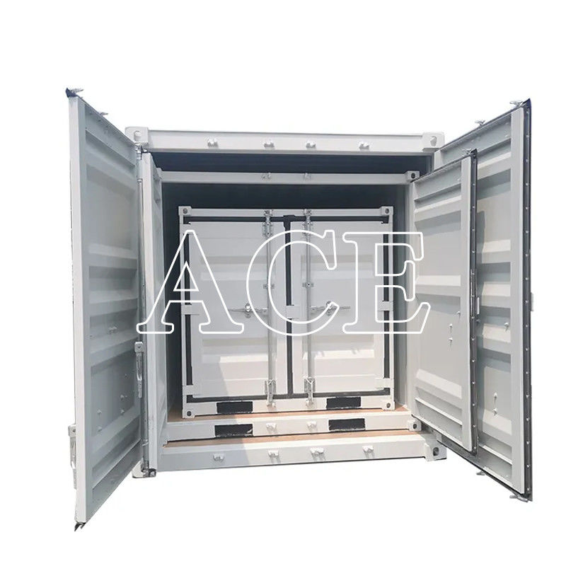 10 pies 8 pies 6 pies Mini Contenedores de envío de almacenamiento pequeño Conjunto de dimensiones externas 1830 x 1950 x 2090 mm Capacidad 5 CBM