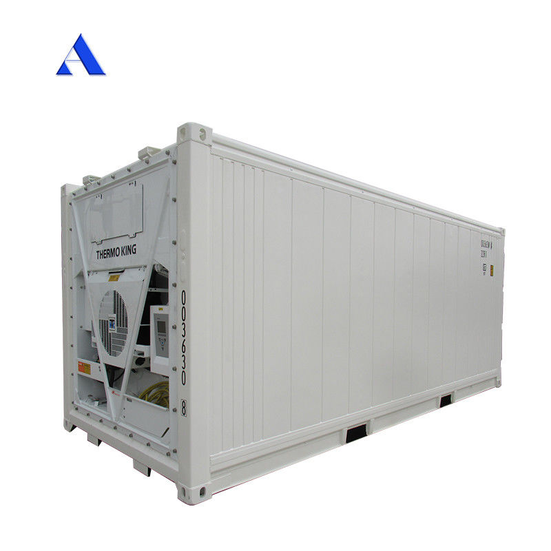 Contenedor Reefer de 20 pies Refrigerador Termo King con dimensiones externas de 606 * 244 * 259 mm y capacidad de 32 CBM