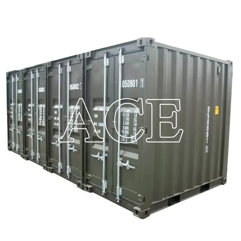 8ft x 5ft Mini Contenedor de almacenamiento de envío con doble puerta trasera extremo de acero seco / material de corte conveniente y versátil