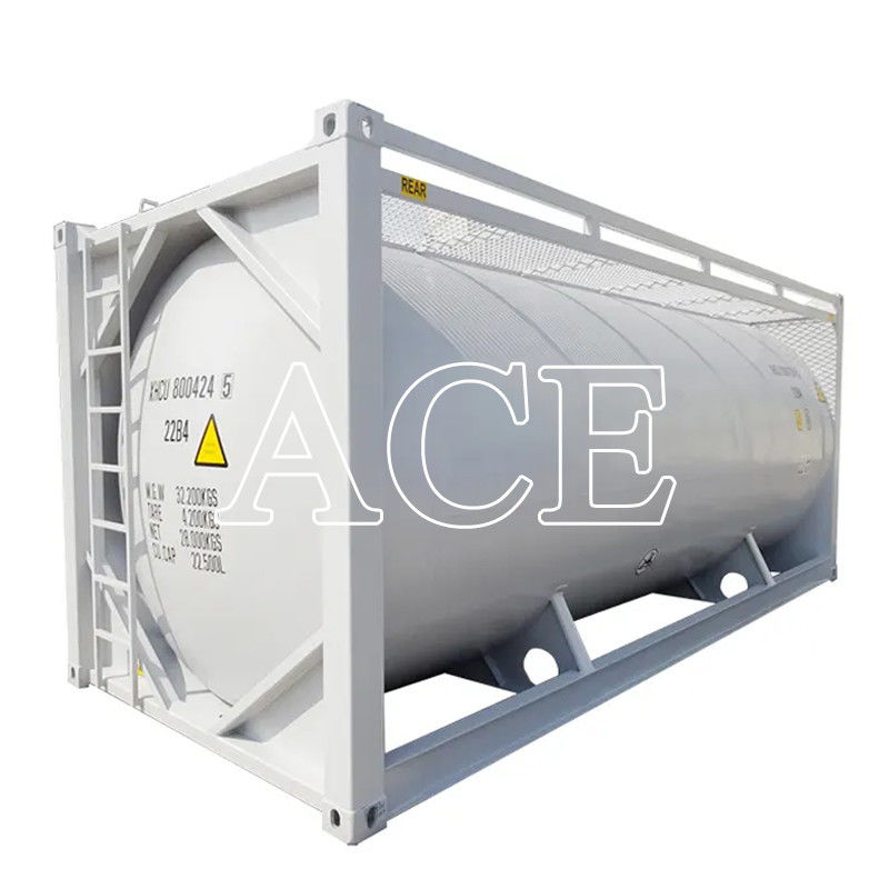 SPA-H Material del marco 20 pies Cemento a granel ISO Remolque Tanque de transporte Contenedor Q345B Acero Acero inoxidable Buque de presión