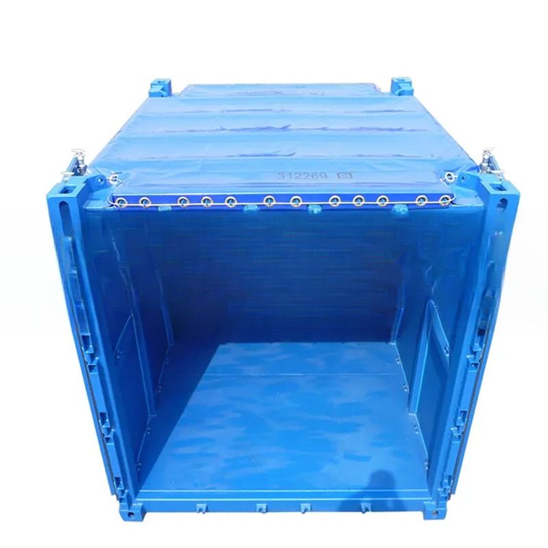 Contenedor seco de 10 pies DNV 2.7-1 con cubierta de lonas de acero certificado por BV y CSC