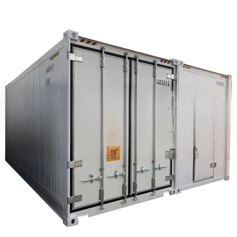 Refrigerador móvil de 20 pies y 40 pies de altura Contenedor de almacenamiento en frío -30 a 30 grados centígrados Temperatura interior Aprobada BV GL