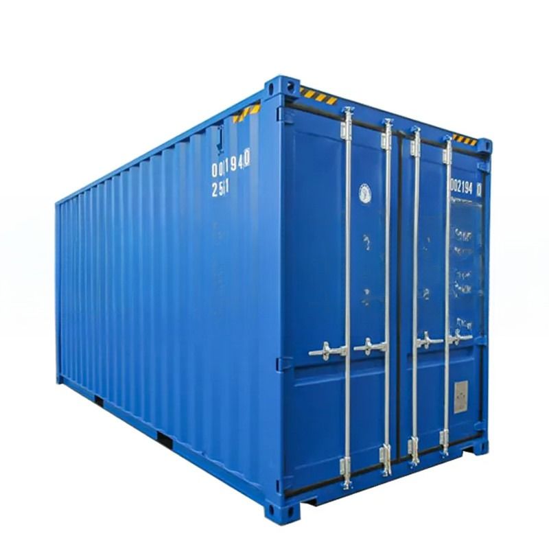Contenedor de envío de cubos de 20 pies de capacidad con dimensiones internas de 5898 x 2352 x 2695 mm