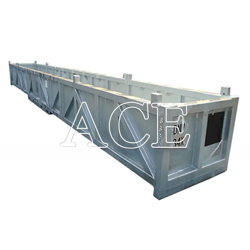 Carga útil máxima 12000 KGS 39 pies a 76 pies LR galvanizado certificado DNV 2.7-1 estándar de carga abierta superior DNV en alta mar