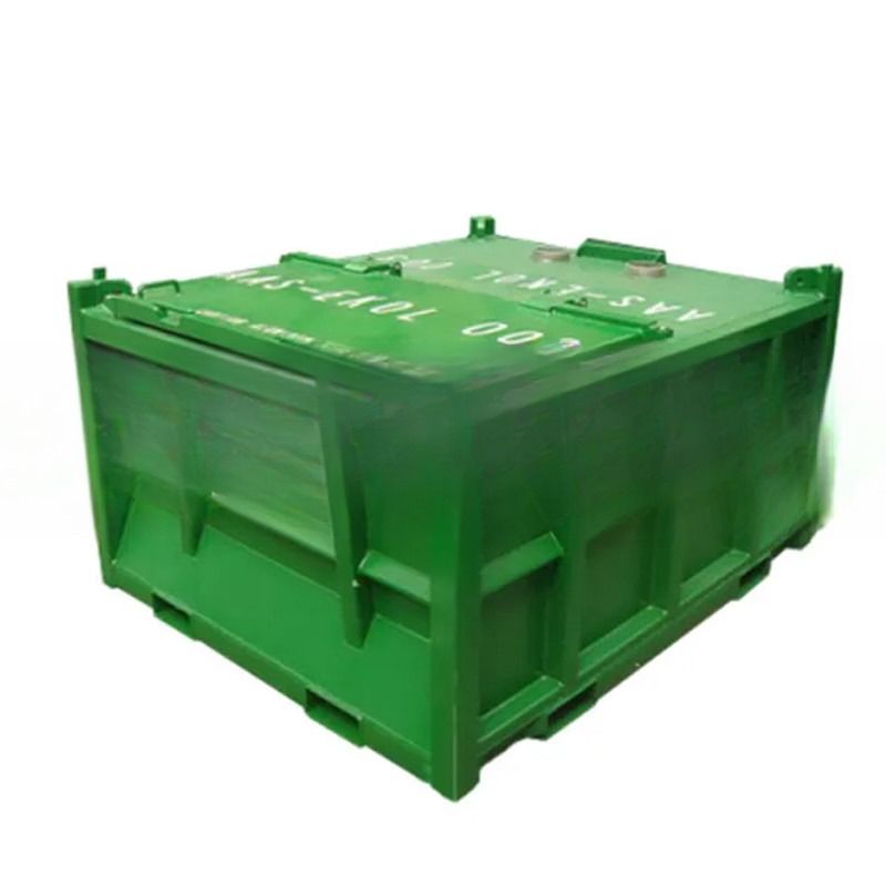 3.6 CBM DNV 2.7-1 Contenedor de caja cerrada estándar Corten-A Barcos de barro mar adentro / Barcos de desecho para perforación de corte