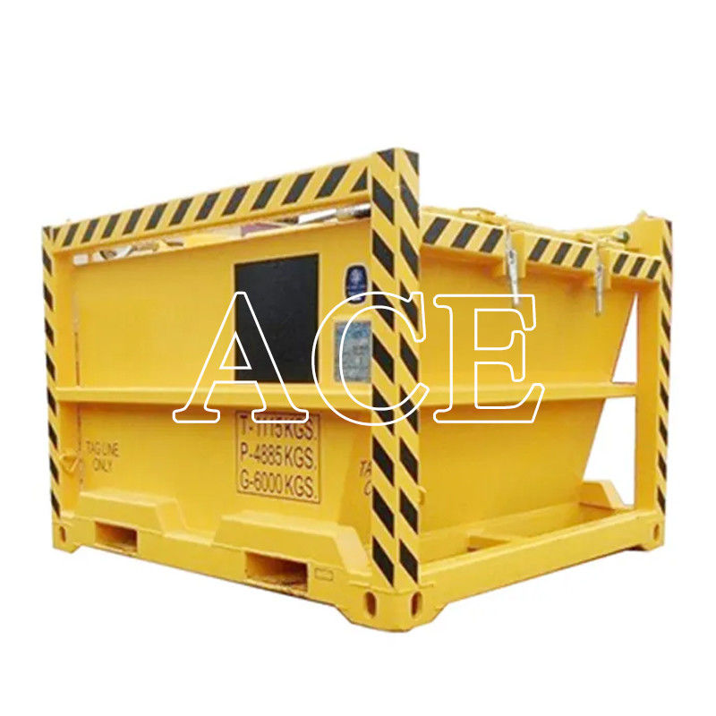 1115KGS Tare Masa de barro de corte en alta mar Skip BV Contenedor cerrado certificado para perforación -20 C Diseño DNV 2.7-1 Estándar