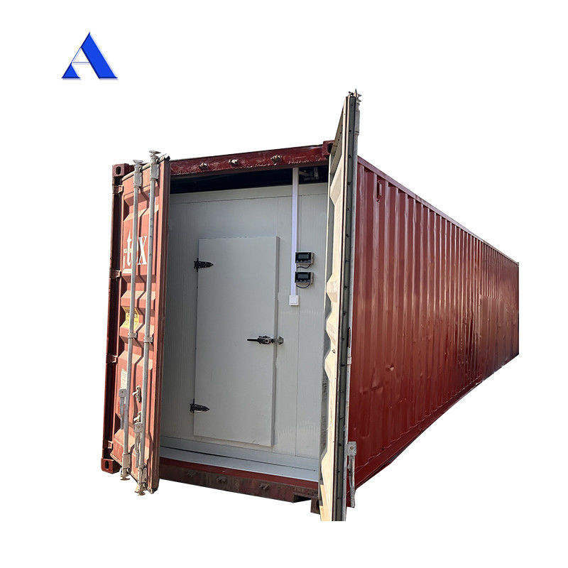 R134a/R404A Refrigerante 12m longitud 60 cbm 40 pies Refrigerado contenedor de refrigeración Almacenamiento en el cuarto frío suelo de aluminio duradero T-Bar
