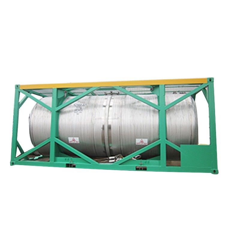16000L DNV 2.7-1 Marco estándar de 20 pies ONU T11 de acero inoxidable Contenedor de tanque en alta mar para transporte internacional
