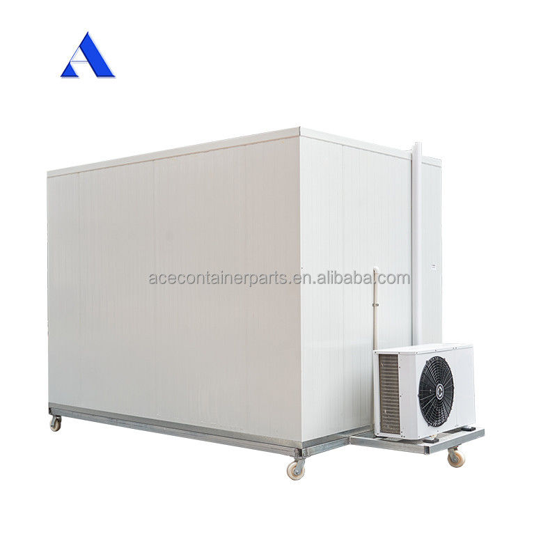 2.8x2x2.2m Mini portable de almacenamiento en frío con suelo de aluminio T-Bar y MGSS pared exterior