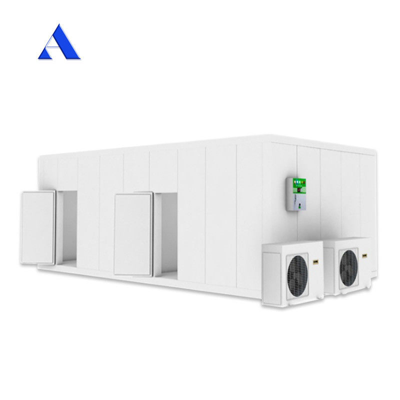 Acero inoxidable Pared interior 40ft x 20ft refrigerador de doble temperatura y congelador Contenedor Sala de frío para almacenamiento Contenedor Reefer