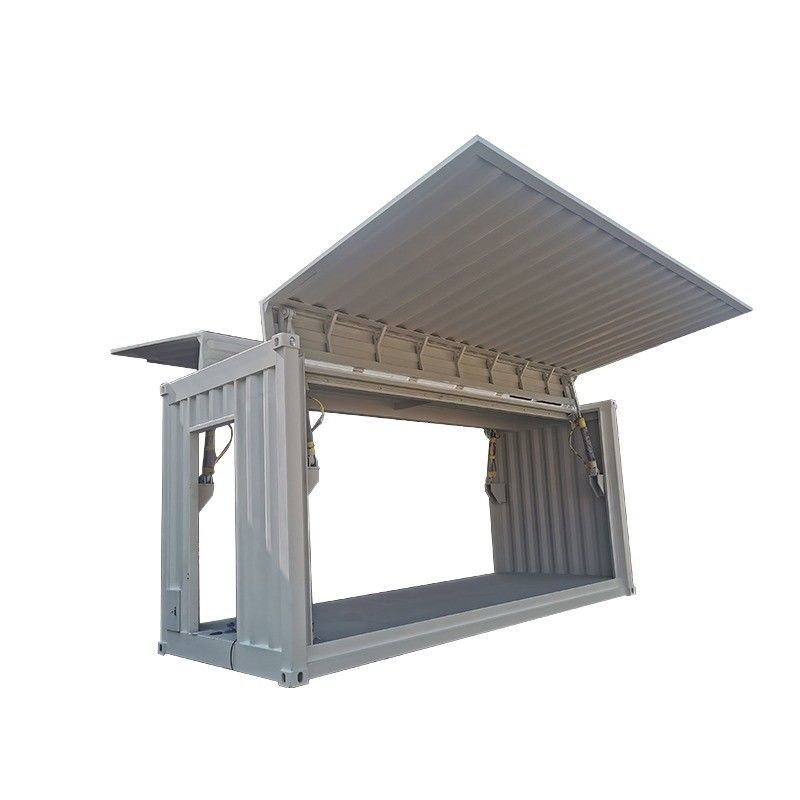 SPA-H Corten-A 20ft Electric Hydraulic Wing Flying Opening Dry Shipping Container Puerta lateral con diseño abierto lateral