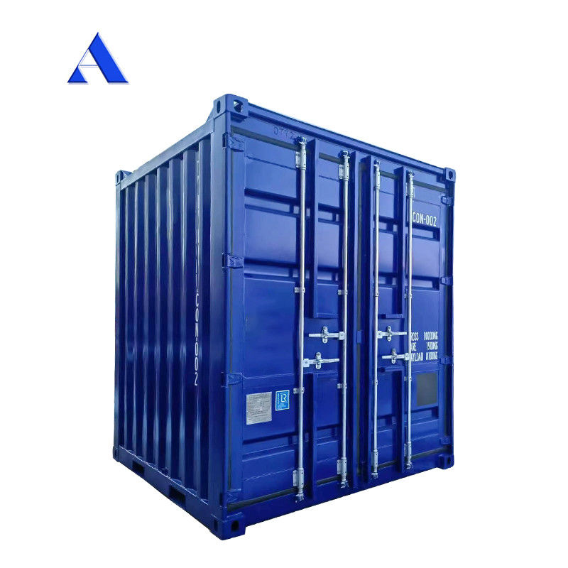 Contenedor de cajas de almacenamiento de 8 pies con dimensiones externas de 2438 x 2438 x 2896 mm y carga útil de 8100 kg