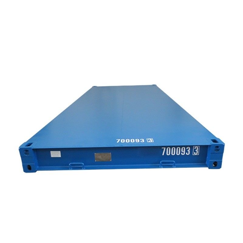 Contenedor de envío de suelo de acero de 20 pies de peso 6058 x 2438 x 323.8 mm Dimensiones internas Plataforma de contenedor seco de 20 pies