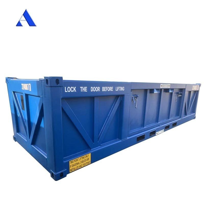 DNV 2.7-1 / ISO 10855 Estándar 6.6m Cesta de carga en alta mar con 4 patas hecha de acero corten y certificada por BV